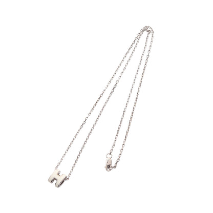 MINI POP H ミニポップアッシュ ネックレス シルバー アイボリー エルメス アクセサリー HERMES