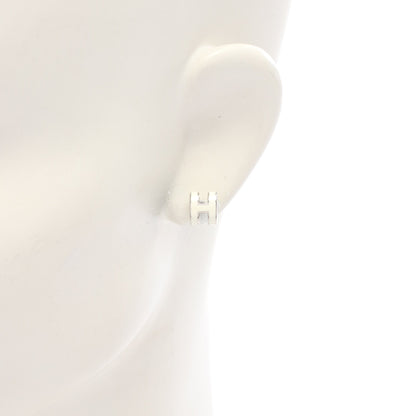 MINI POP H ミニポップアッシュ ピアス シルバー アイボリー エルメス アクセサリー HERMES