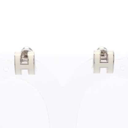 MINI POP H ミニポップアッシュ ピアス シルバー アイボリー エルメス アクセサリー HERMES