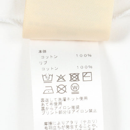 2026SS Printed straight t-shirt カルトゥッシュ 半袖Tシャツ コットン ホワイト エルメス