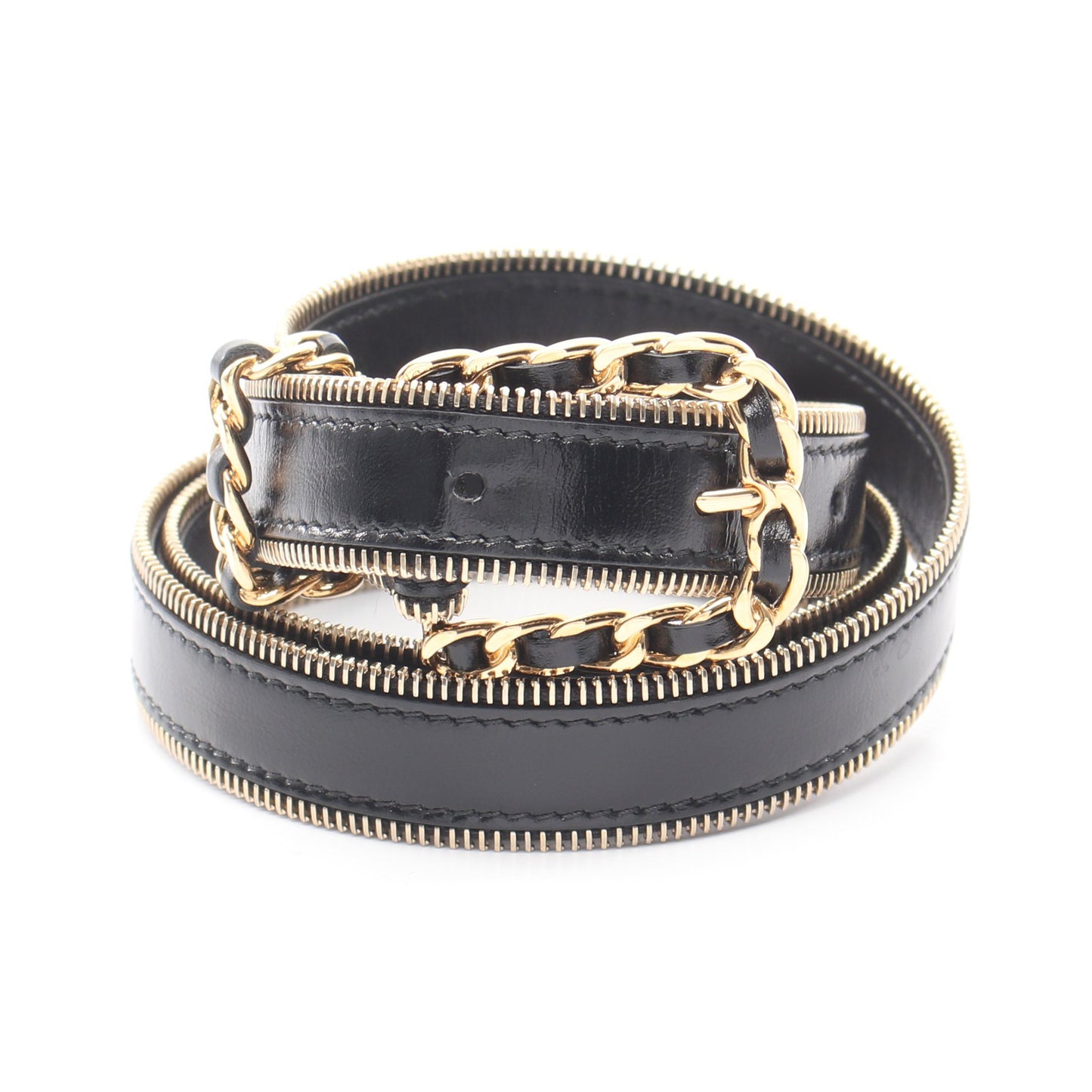 ココマーク ベルト レザー GP ブラック ゴールド ゴールド金具 B24B シャネル 財布・小物 CHANEL