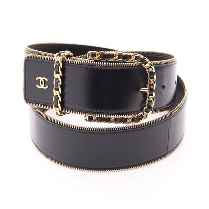 ココマーク ベルト レザー ブラック ゴールド金具 B24K シャネル 財布・小物 CHANEL
