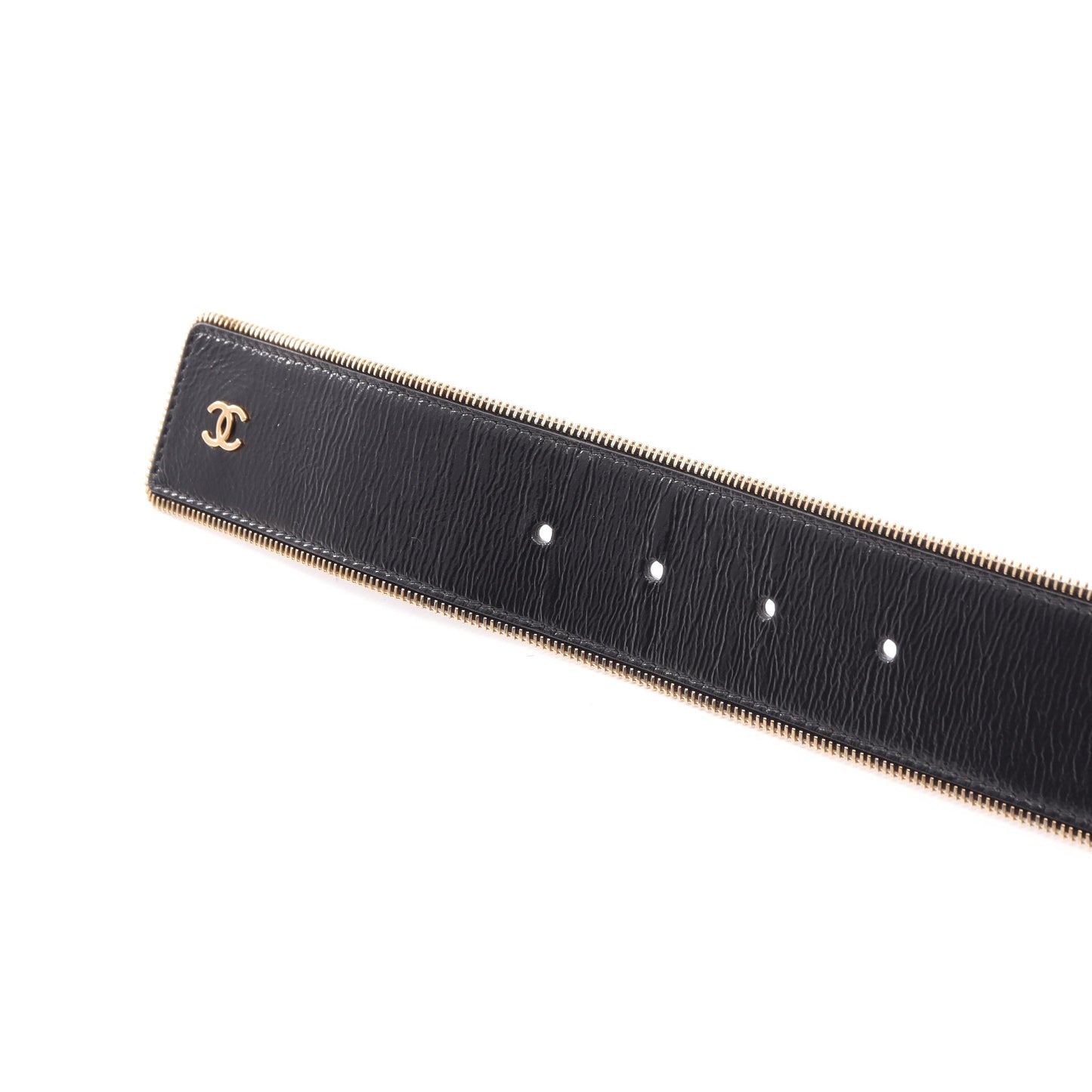 ココマーク ベルト レザー ブラック ゴールド金具 B24K シャネル 財布・小物 CHANEL