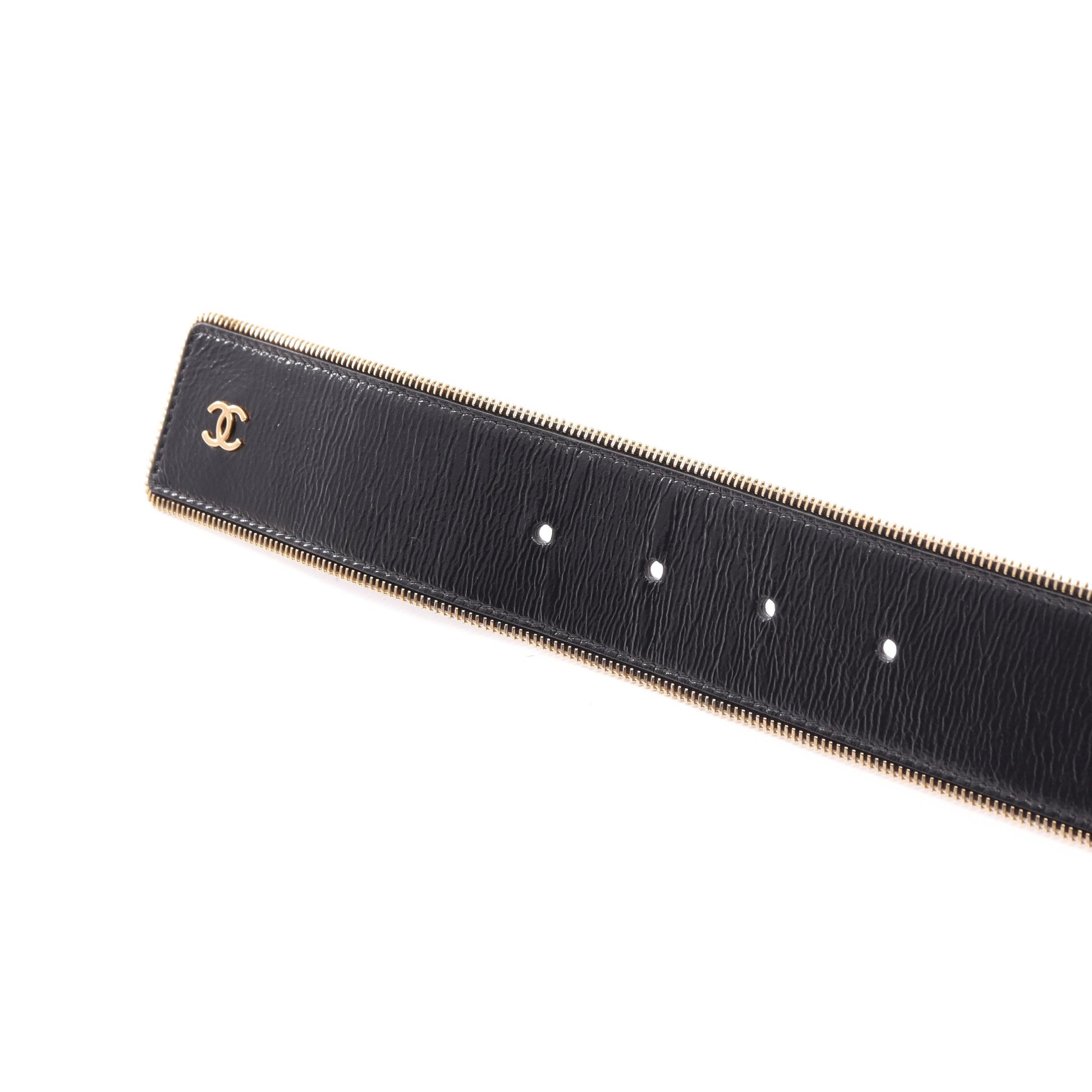 ココマーク ベルト レザー ブラック ゴールド金具 B24K シャネル 財布・小物 CHANEL