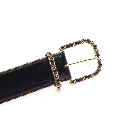 ココマーク ベルト レザー ブラック ゴールド金具 B24K シャネル 財布・小物 CHANEL