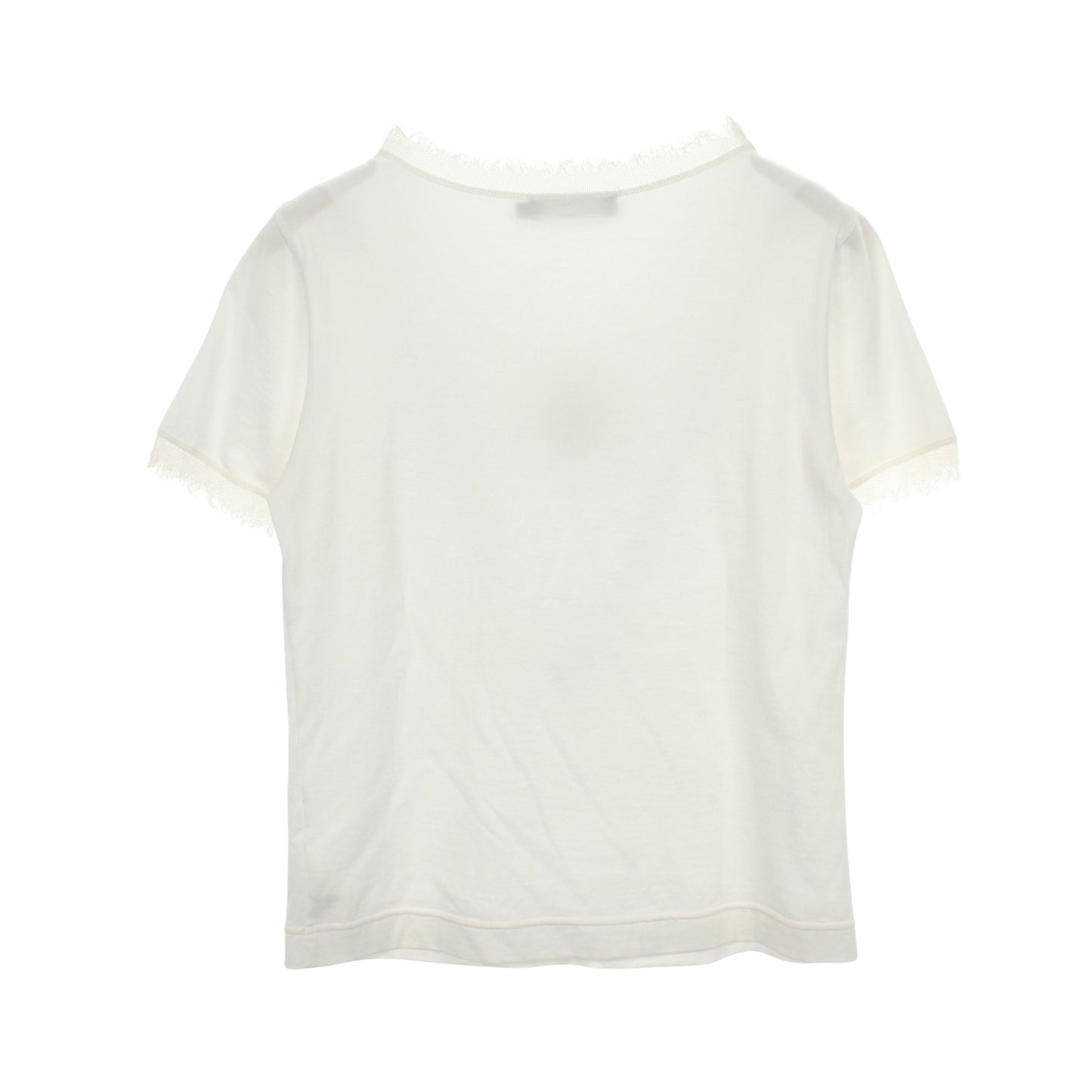 ビジュー 半袖Tシャツ コットン ホワイト ドルチェアンドガッバーナ