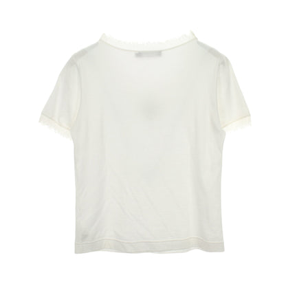 ビジュー 半袖Tシャツ コットン ホワイト ドルチェアンドガッバーナ
