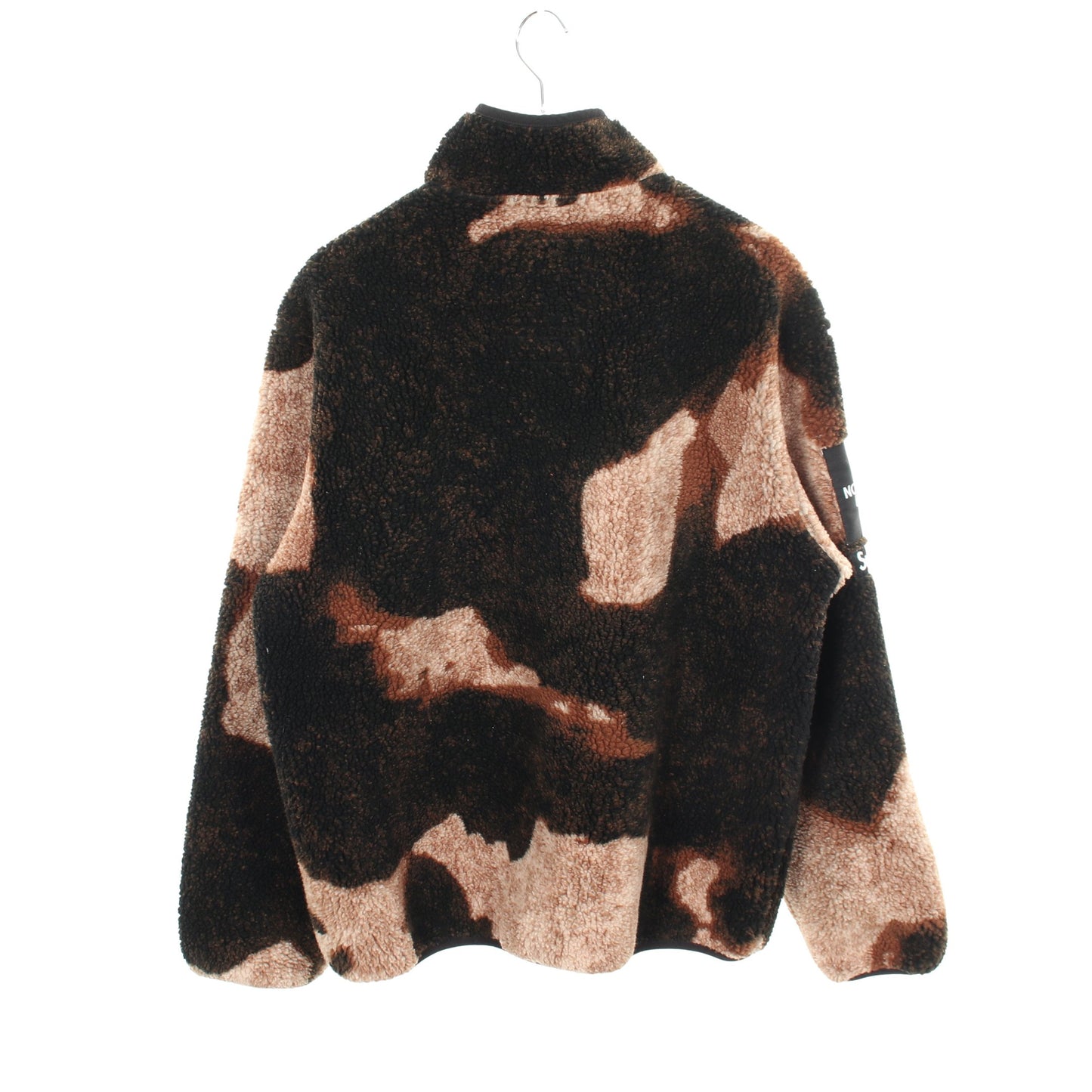 Supreme × THE NORTH FACE ブリーチドデニムプリント フリース ジャケット ブラック ブラウン シュプリーム