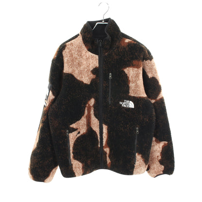 Supreme × THE NORTH FACE ブリーチドデニムプリント フリース ジャケット ブラック ブラウン シュプリーム