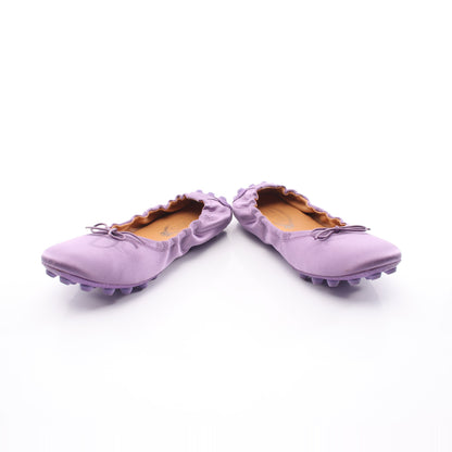Bubble フラットシューズ サテン パープル トッズ シューズ TOD'S