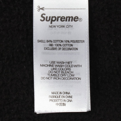 Washed Box Logo Crewneck ウォッシュ加工 スウェットシャツ コットン ブラック シュプリーム