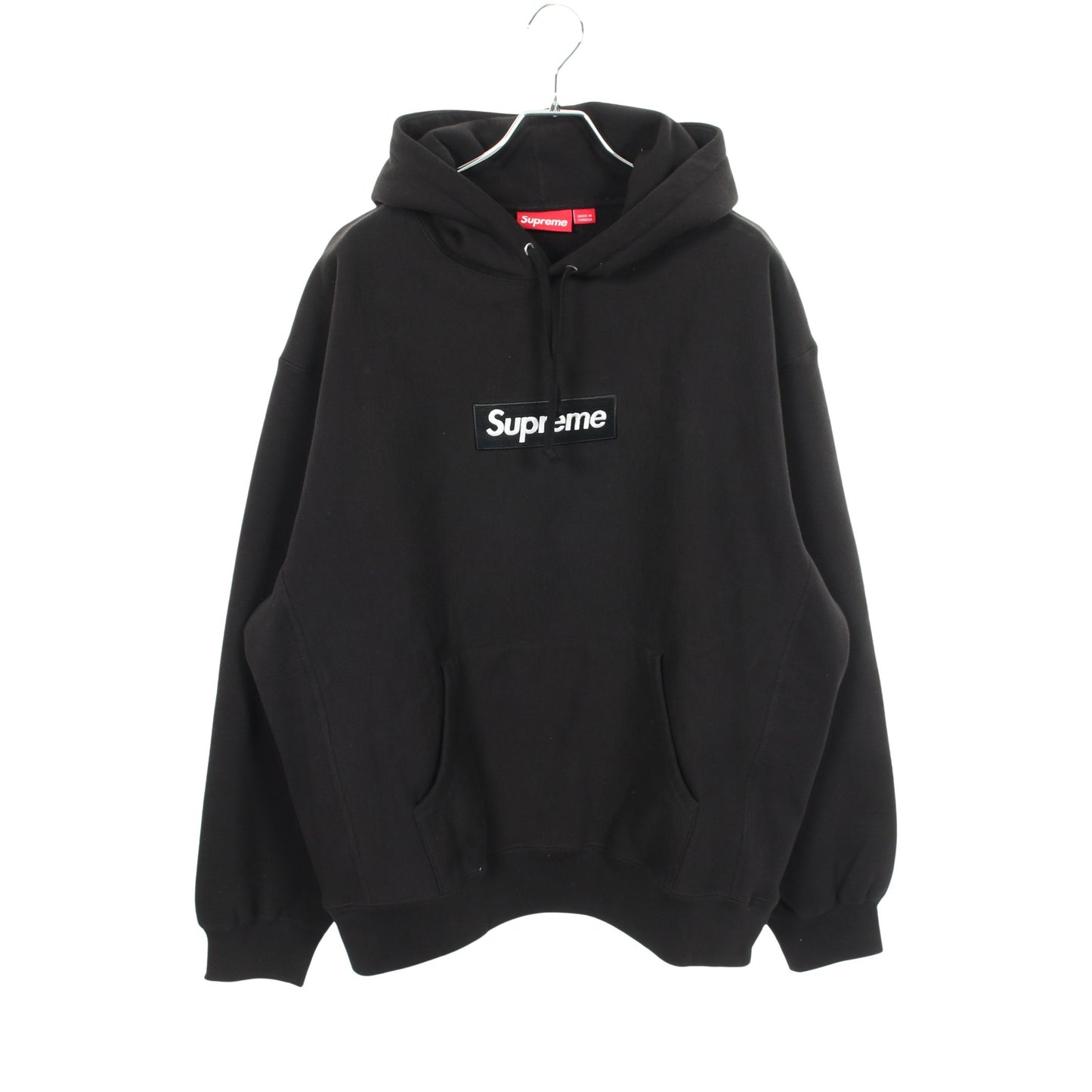 Box Logo Hooded Sweatshirt プルオーバーパーカー コットン ブラック シュプリーム