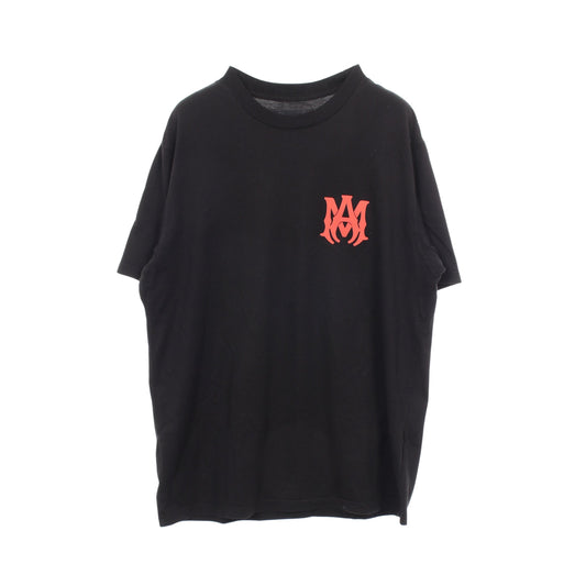 ロゴプリント 半袖Tシャツ コットン ブラック アミリ