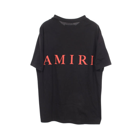 ロゴプリント 半袖Tシャツ コットン ブラック アミリ