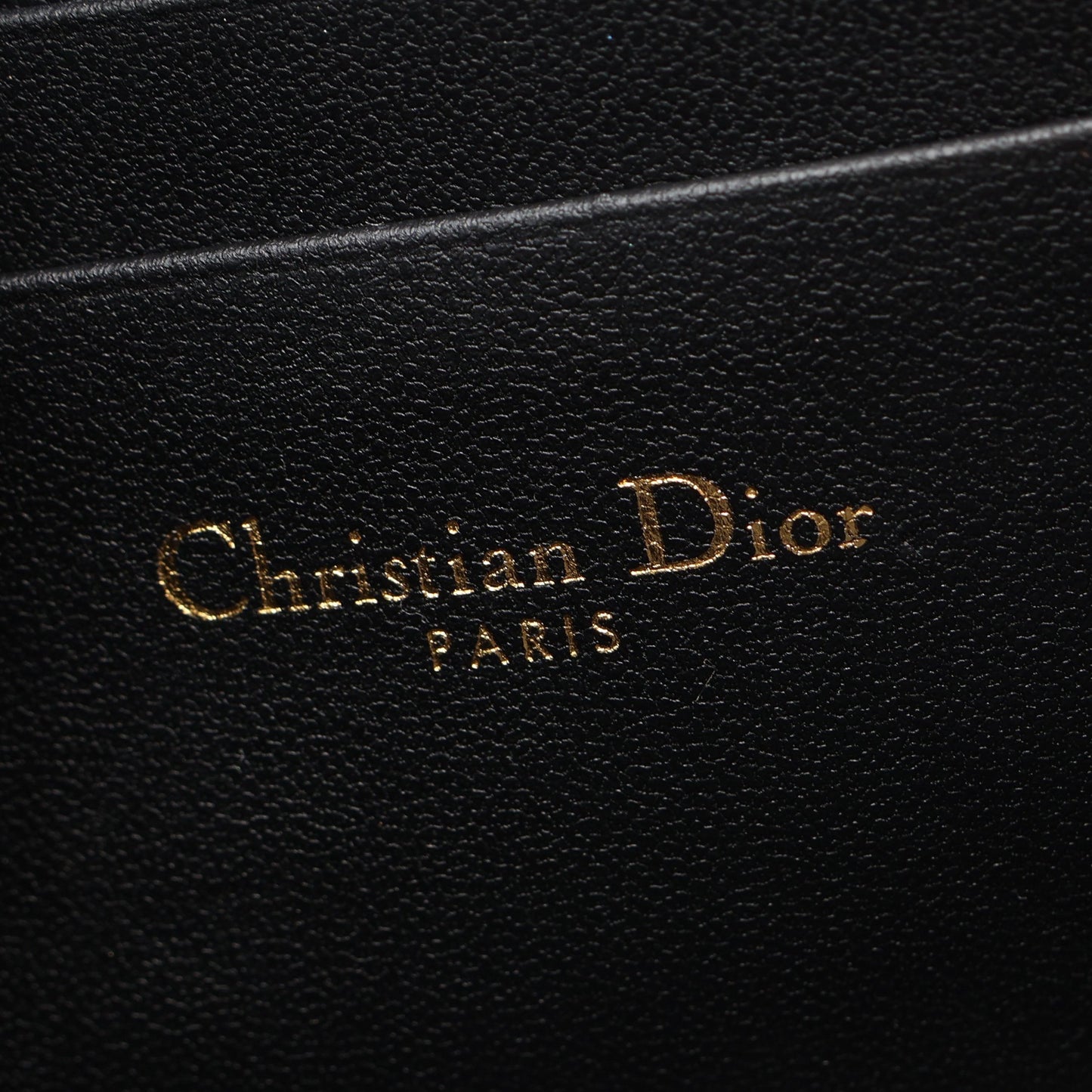 30 MONTAIGNE モンテーニュ コインケース レザー ブラック クリスチャンディオール 財布・小物 Christian Dior