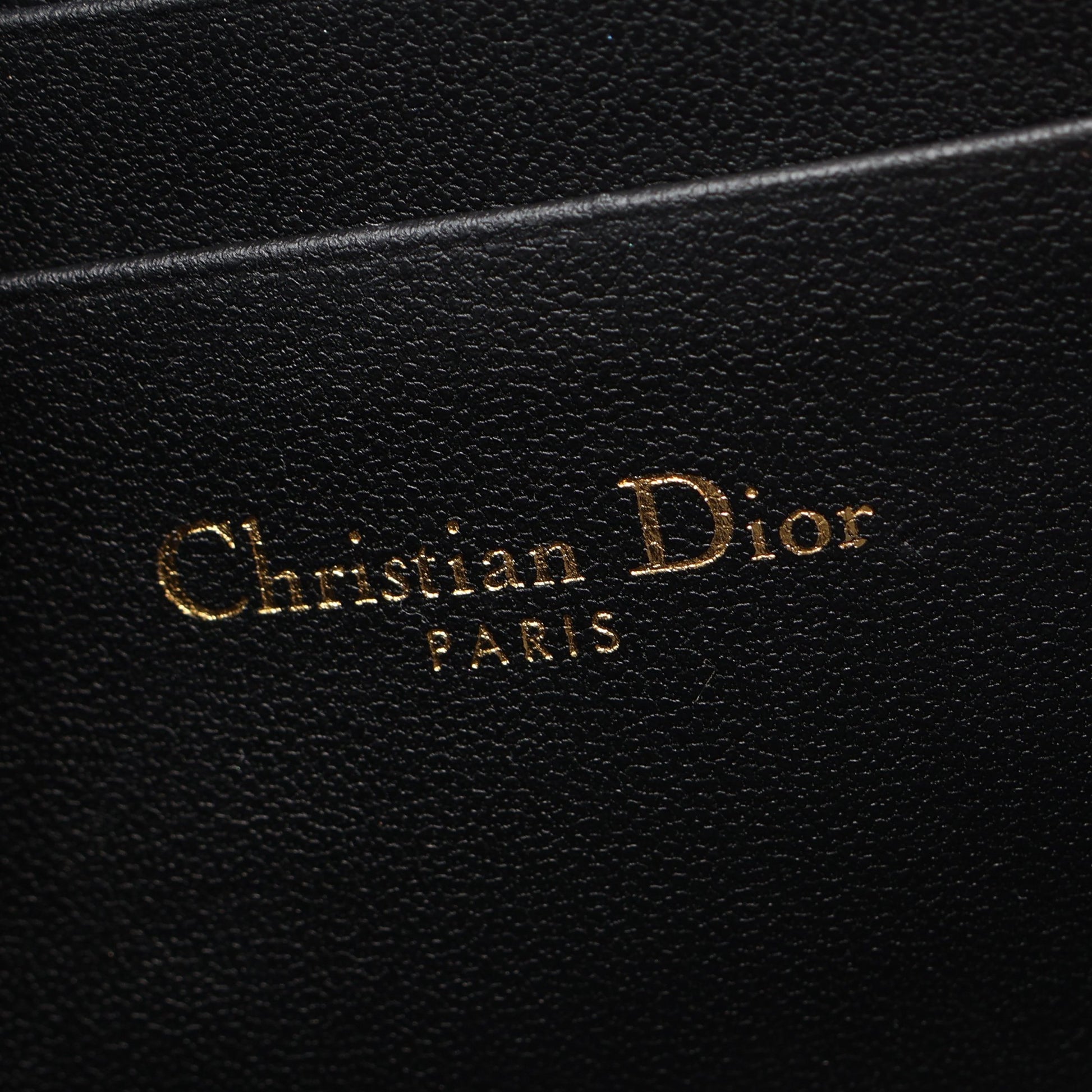 30 MONTAIGNE モンテーニュ コインケース レザー ブラック クリスチャンディオール 財布・小物 Christian Dior