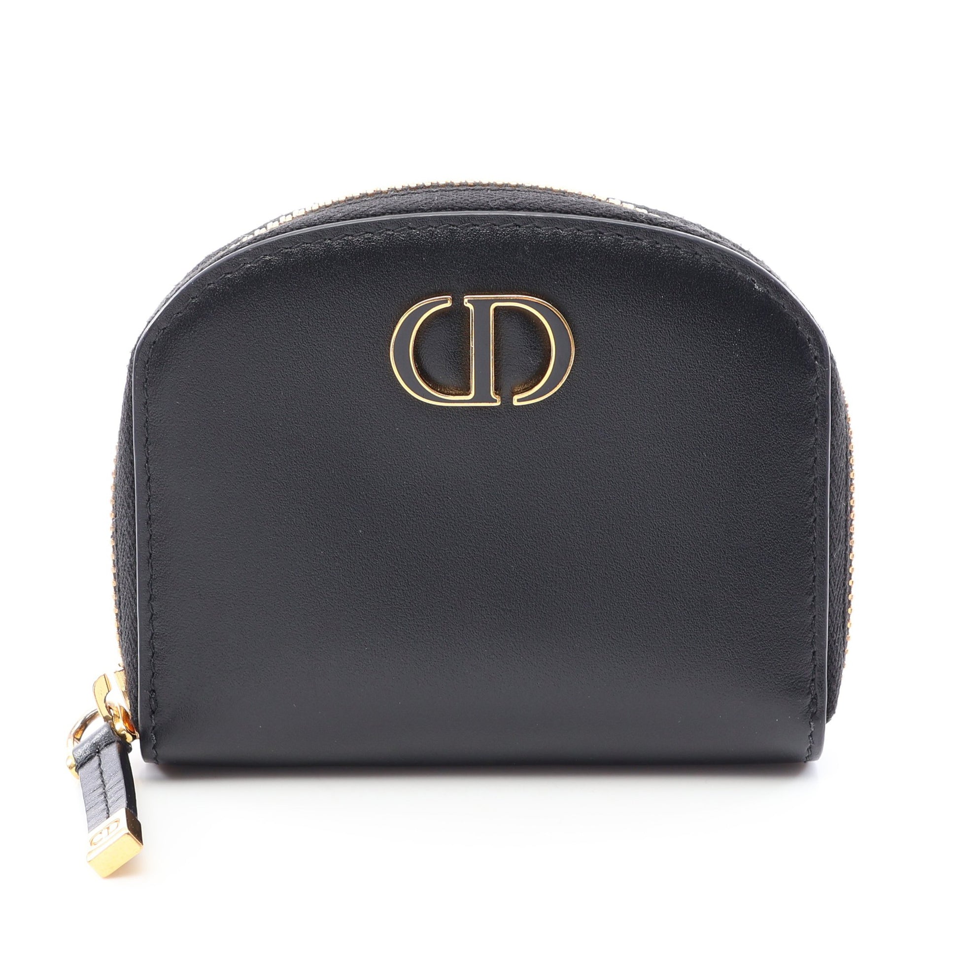 30 MONTAIGNE モンテーニュ コインケース レザー ブラック クリスチャンディオール 財布・小物 Christian Dior