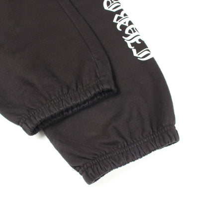 サイドロゴ 裏起毛 スウェットパンツ コットン ブラック クロムハーツ ボトムス Chrome Hearts