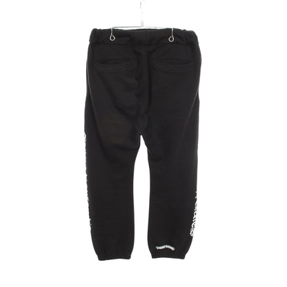 サイドロゴ 裏起毛 スウェットパンツ コットン ブラック クロムハーツ ボトムス Chrome Hearts