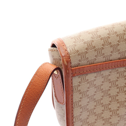 トリオンフ ショルダーバッグ PVC レザー ベージュ ブラウン セリーヌ バッグ CELINE