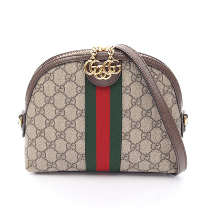 オフィディア GGスプリーム ショルダーバッグ PVC レザー ベージュ マルチカラー グッチ バッグ GUCCI