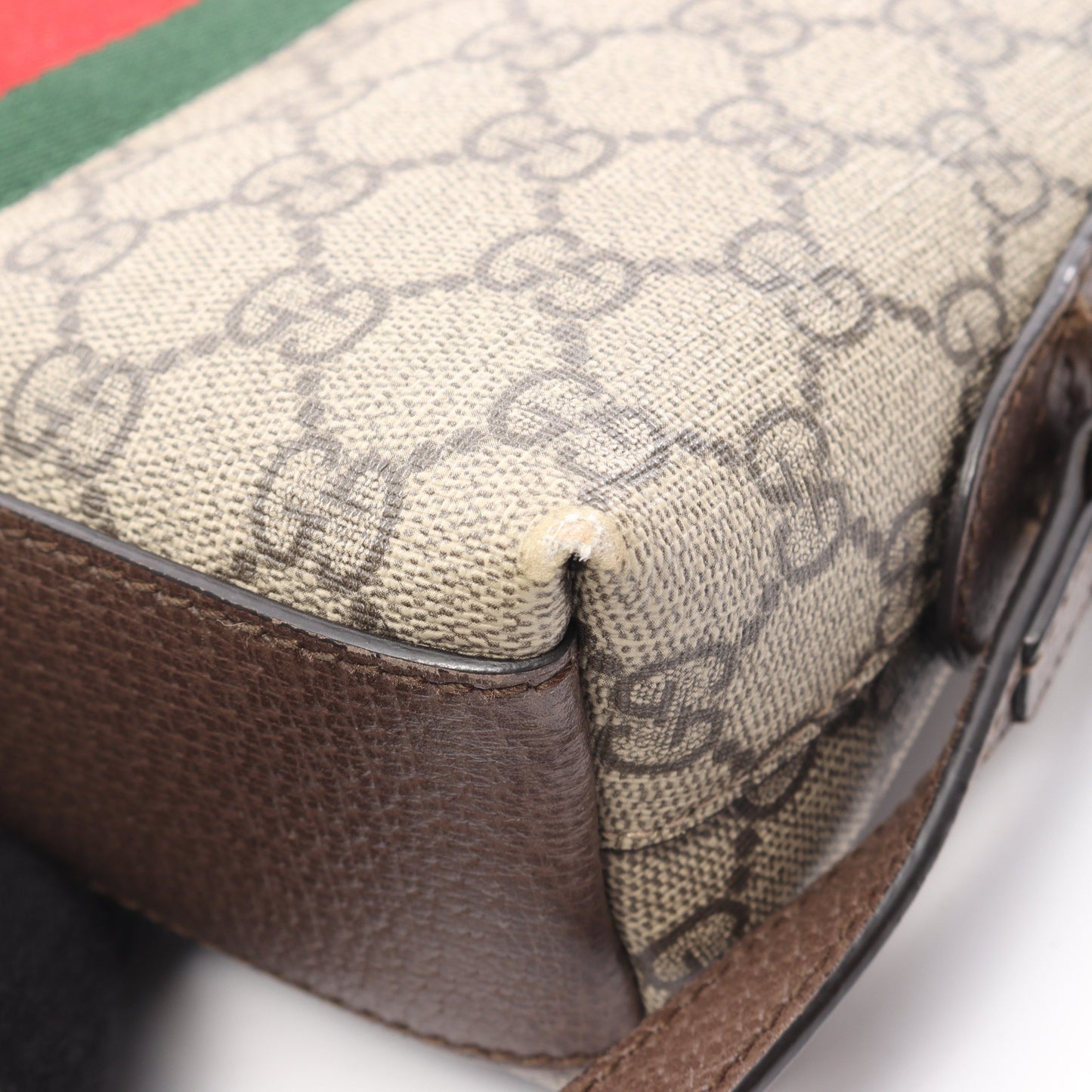 オフィディア GGスプリーム ショルダーバッグ PVC レザー ベージュ マルチカラー グッチ バッグ GUCCI