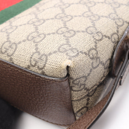 オフィディア GGスプリーム ショルダーバッグ PVC レザー ベージュ マルチカラー グッチ バッグ GUCCI