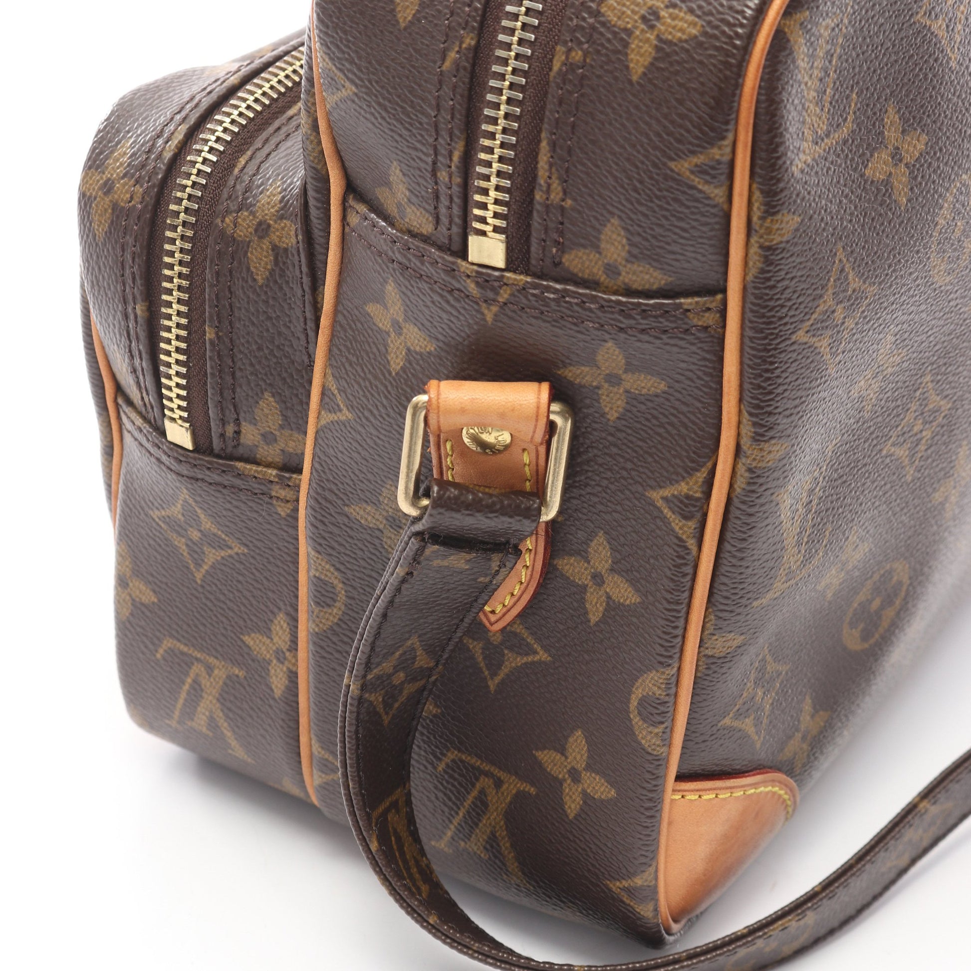 ナイル モノグラム ショルダーバッグ PVC レザー ブラウン ルイヴィトン バッグ LOUIS VUITTON