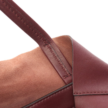 ホリゾンタル カバ ショルダーバッグ トートバッグ レザー ボルドー セリーヌ バッグ CELINE