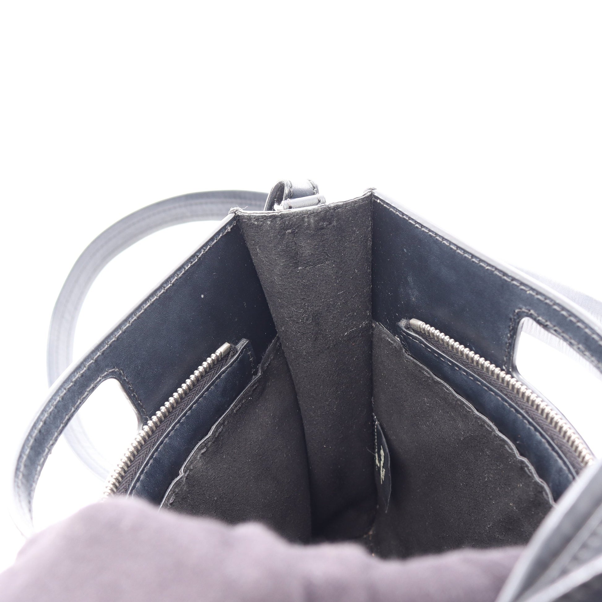 ショッパー スモール 2WAY ハンドバッグ レザー ブラック フェンディ バッグ FENDI
