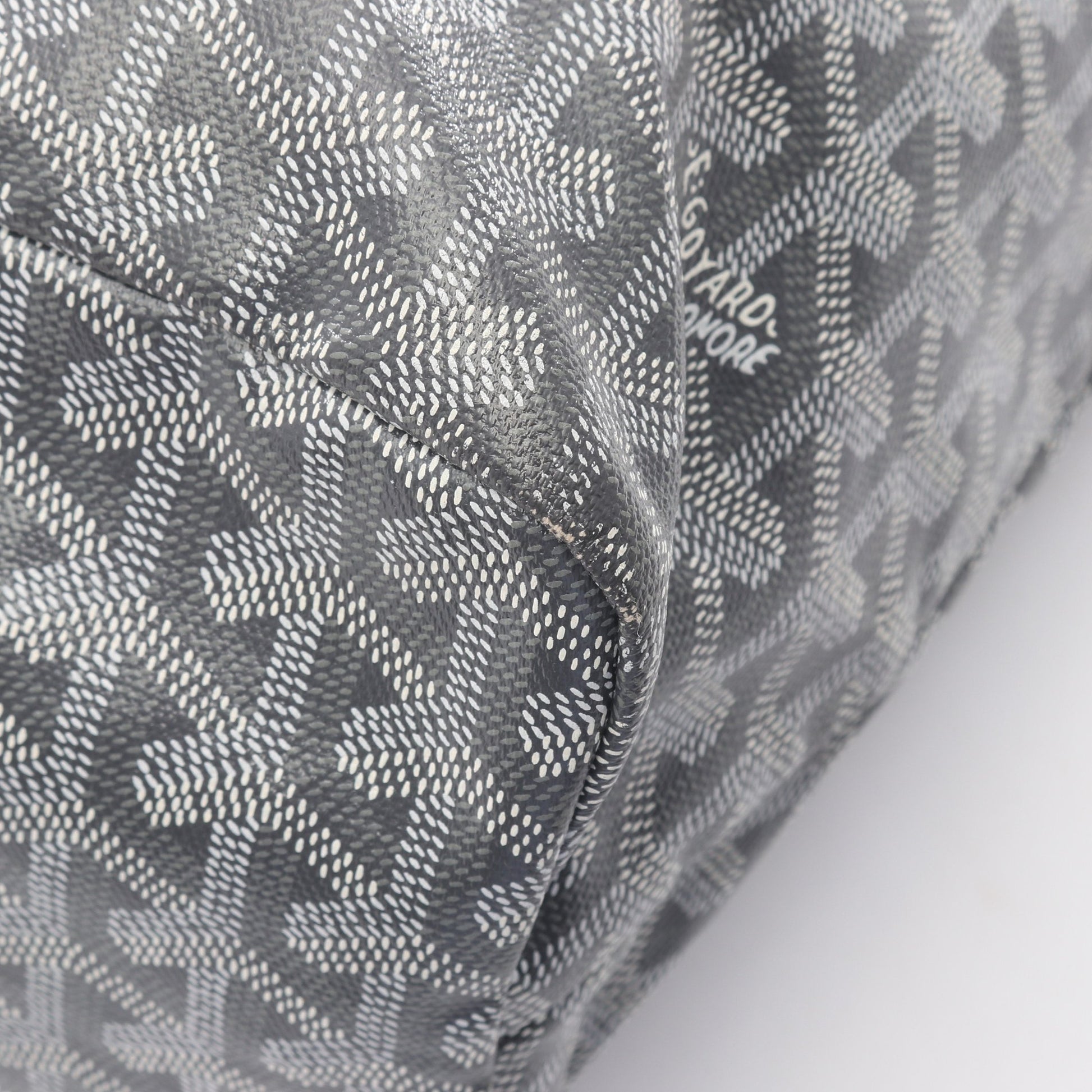 サンルイPM ハンドバッグ トートバッグ コーティングキャンバス レザー グレー ゴヤール バッグ GOYARD