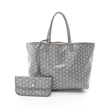 サンルイPM ハンドバッグ トートバッグ コーティングキャンバス レザー グレー ゴヤール バッグ GOYARD