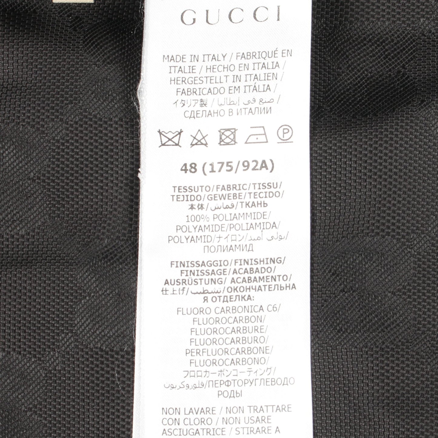 オフザグリッド GG フーデッドジャケット フード付き ブルゾン ナイロン ブラック グッチ アウター GUCCI
