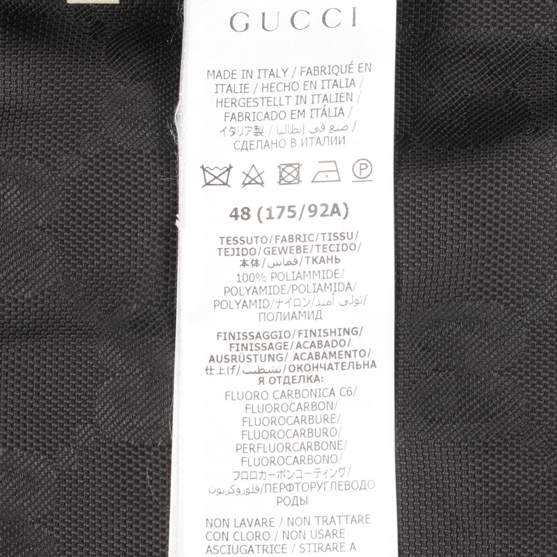 オフザグリッド GG フーデッドジャケット フード付き ブルゾン ナイロン ブラック グッチ アウター GUCCI