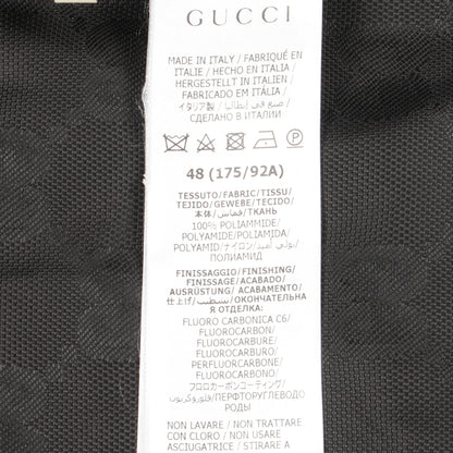 オフザグリッド GG フーデッドジャケット フード付き ブルゾン ナイロン ブラック グッチ アウター GUCCI