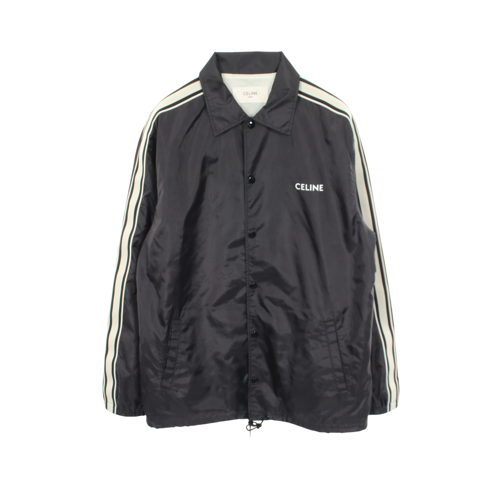 Nylon Coach Jacket コーチ ジャケット ナイロン ブラック ホワイト セリーヌ アウター CELINE