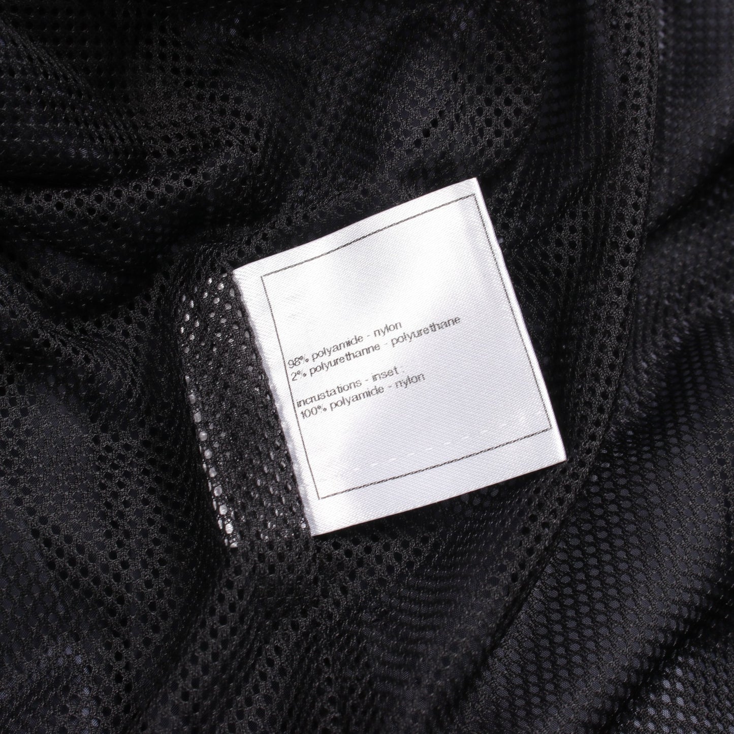 ココマークボタン メッシュ切替 フード付き ジャケット ナイロン ネイビー ブラック シャネル アウター CHANEL