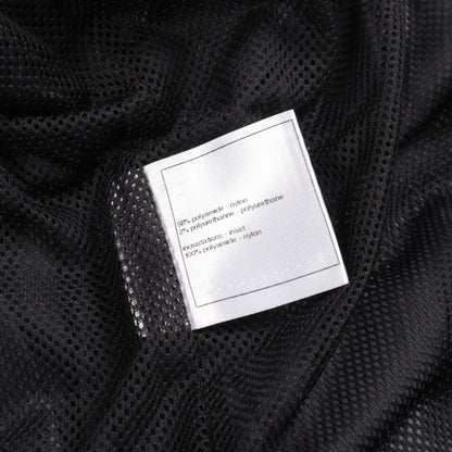 ココマークボタン メッシュ切替 フード付き ジャケット ナイロン ネイビー ブラック シャネル アウター CHANEL
