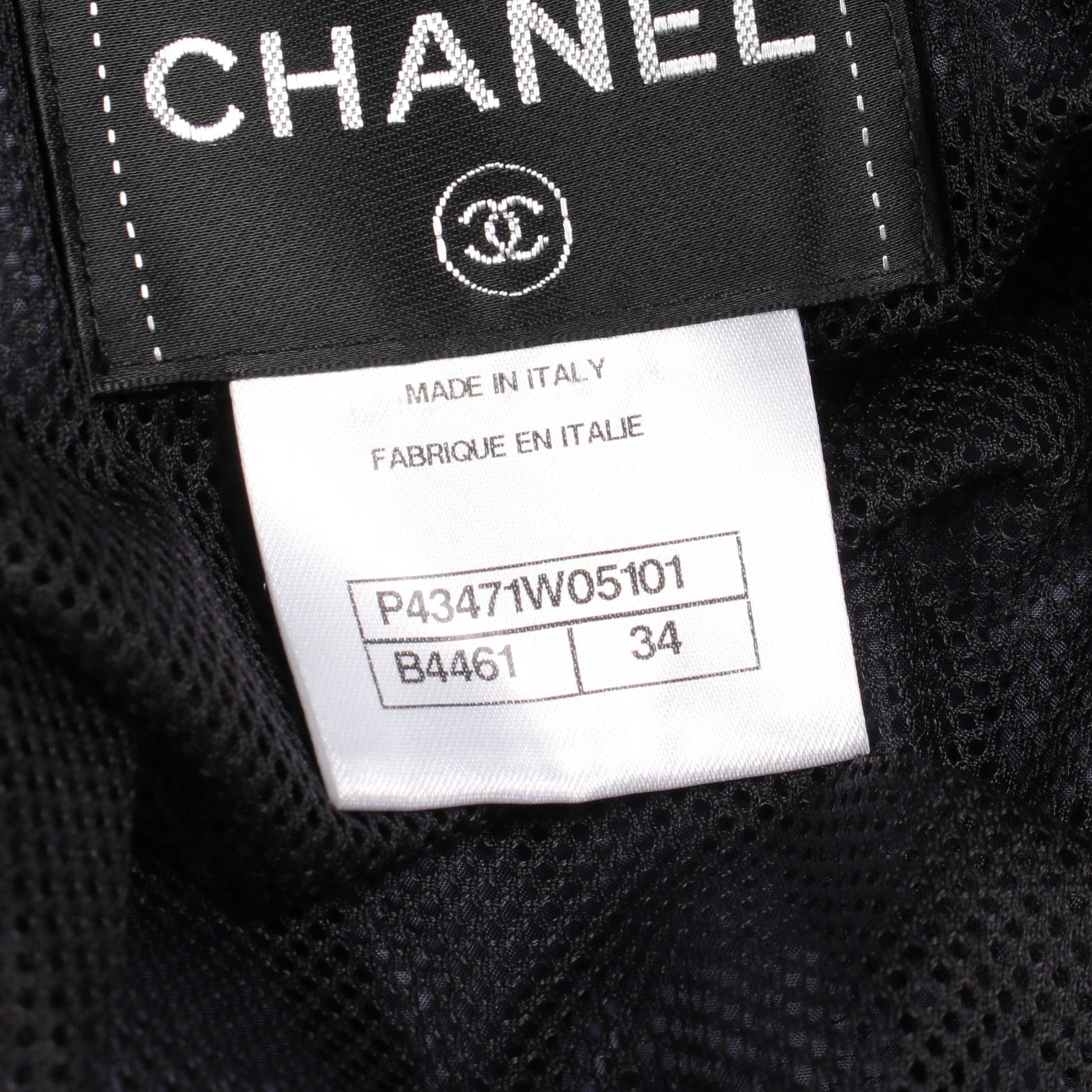 ココマークボタン メッシュ切替 フード付き ジャケット ナイロン ネイビー ブラック シャネル アウター CHANEL