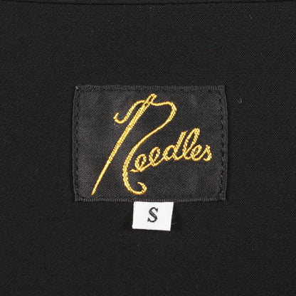 バタフライ刺繍 パイピング カウボーイ ジャケット ブラック イエロー ニードルス アウター Needles