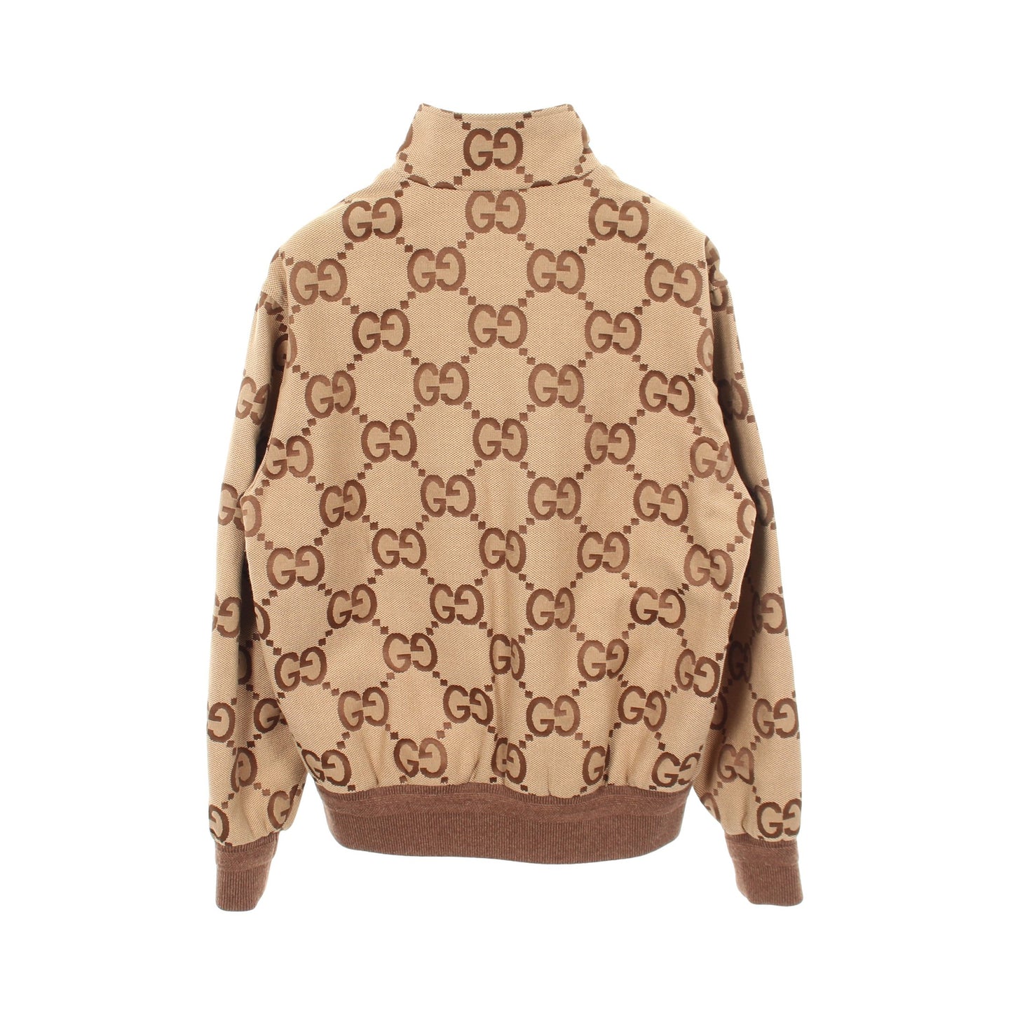 ジャンボGGキャンバス ブルゾン ジャケット コットン ベージュ ブラウン グッチ アウター GUCCI