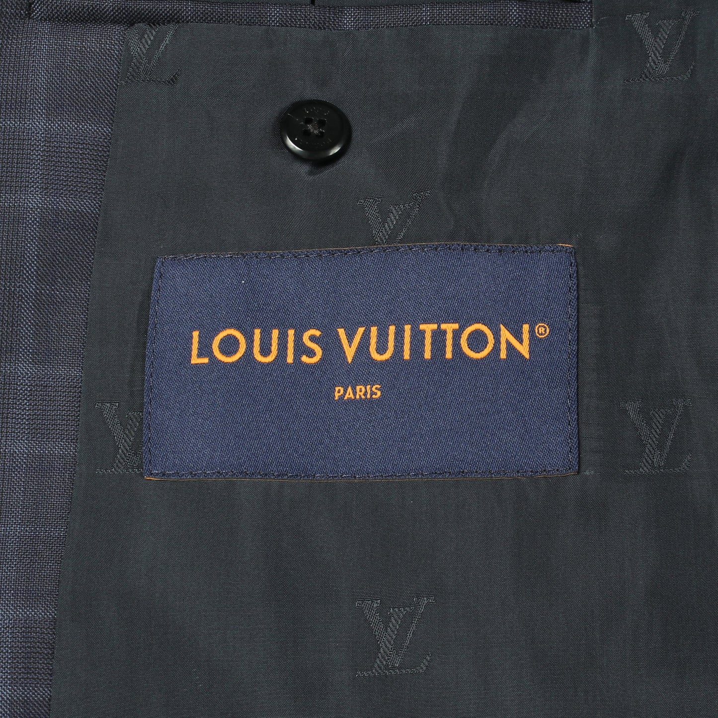 グレンチェック トラックトップ ブルゾン ジャケット ウール ネイビー ルイヴィトン アウター LOUIS VUITTON