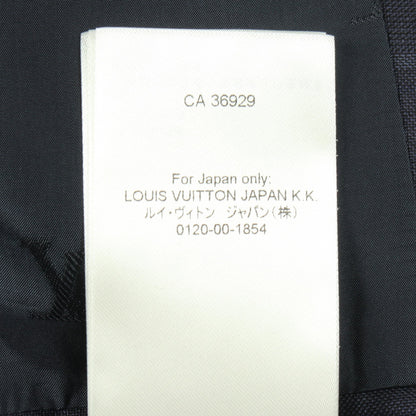 グレンチェック トラックトップ ブルゾン ジャケット ウール ネイビー ルイヴィトン アウター LOUIS VUITTON