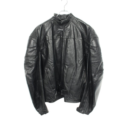 Biker Jacket レザージャケット レザー ブラック バレンシアガ