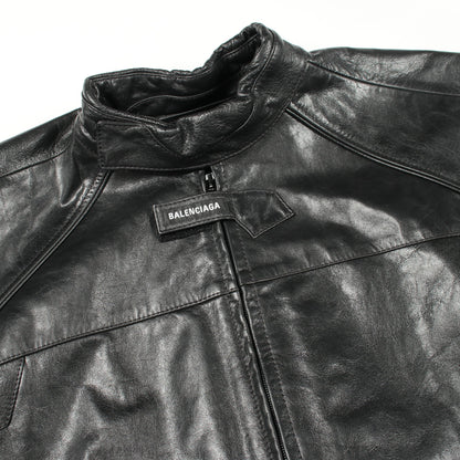 Biker Jacket レザージャケット レザー ブラック バレンシアガ