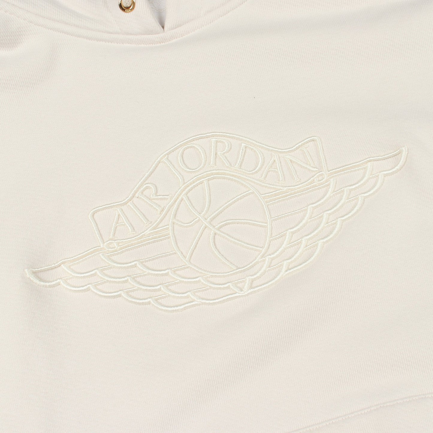 ロゴ刺繍 プルオーバーパーカー コットン ホワイト エアジョーダン トップス AIR JORDAN