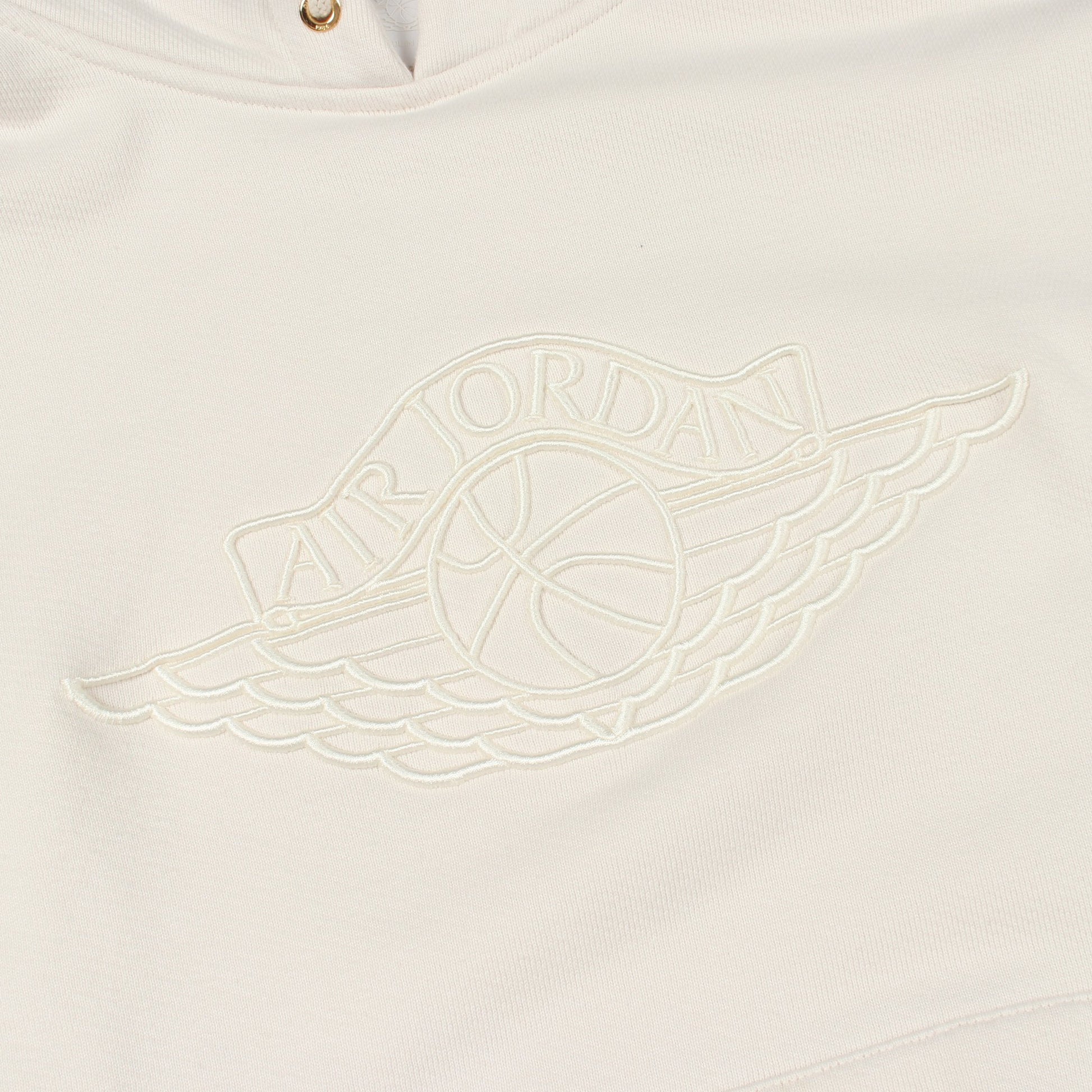 ロゴ刺繍 プルオーバーパーカー コットン ホワイト エアジョーダン トップス AIR JORDAN