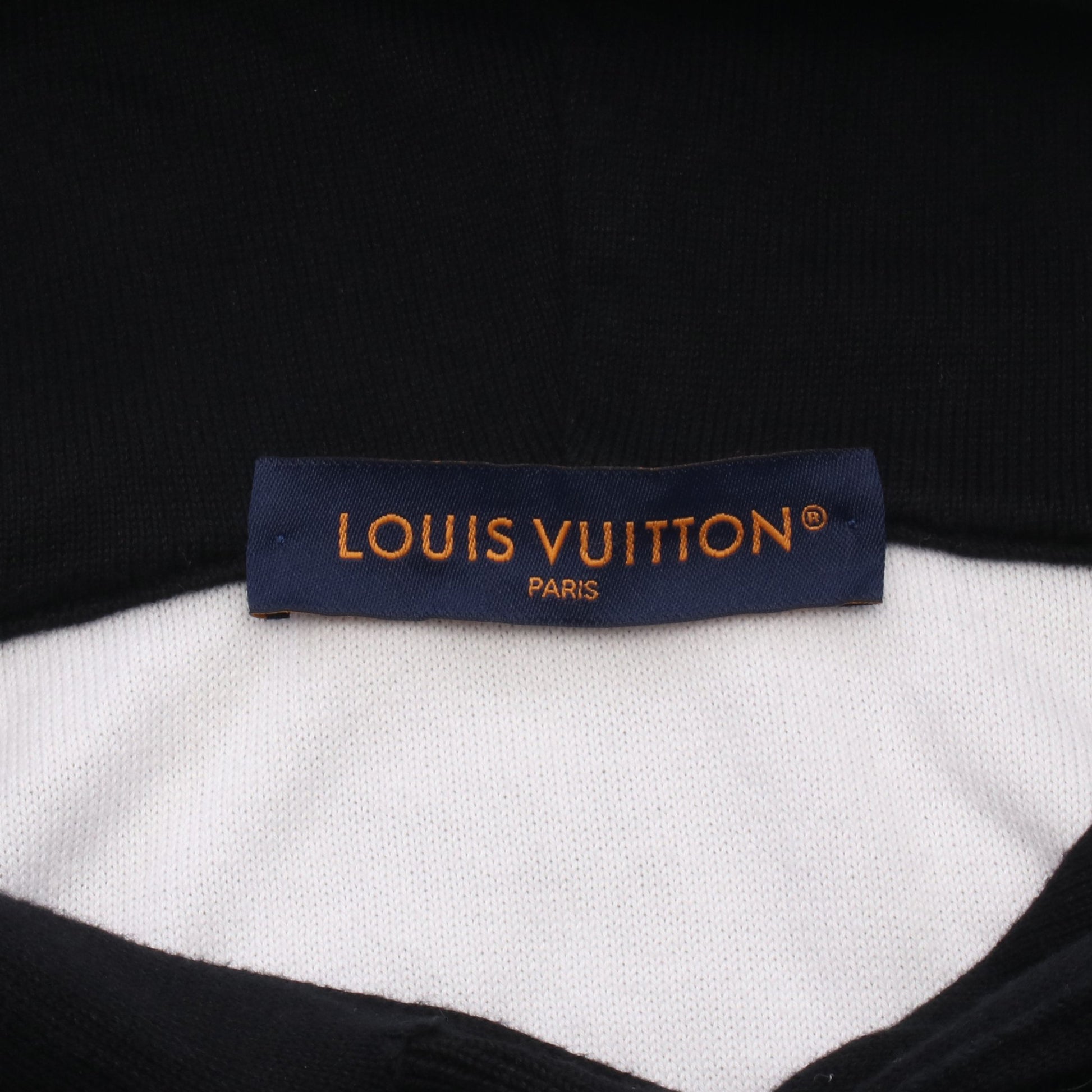 モノグラムグラディエント ニット プルオーバーパーカー コットン ブラック ルイヴィトン トップス LOUIS VUITTON