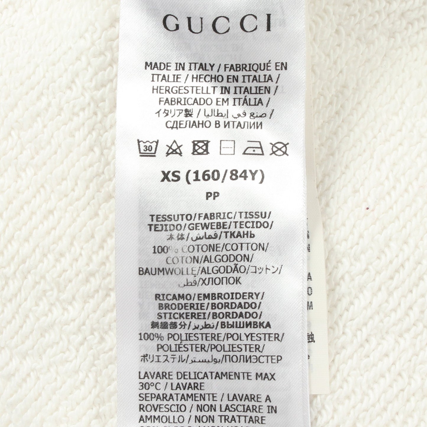 GUCCI × adidas ロゴプリント フーディ プルオーバーパーカー コットン ホワイト マルチカラー グッチ