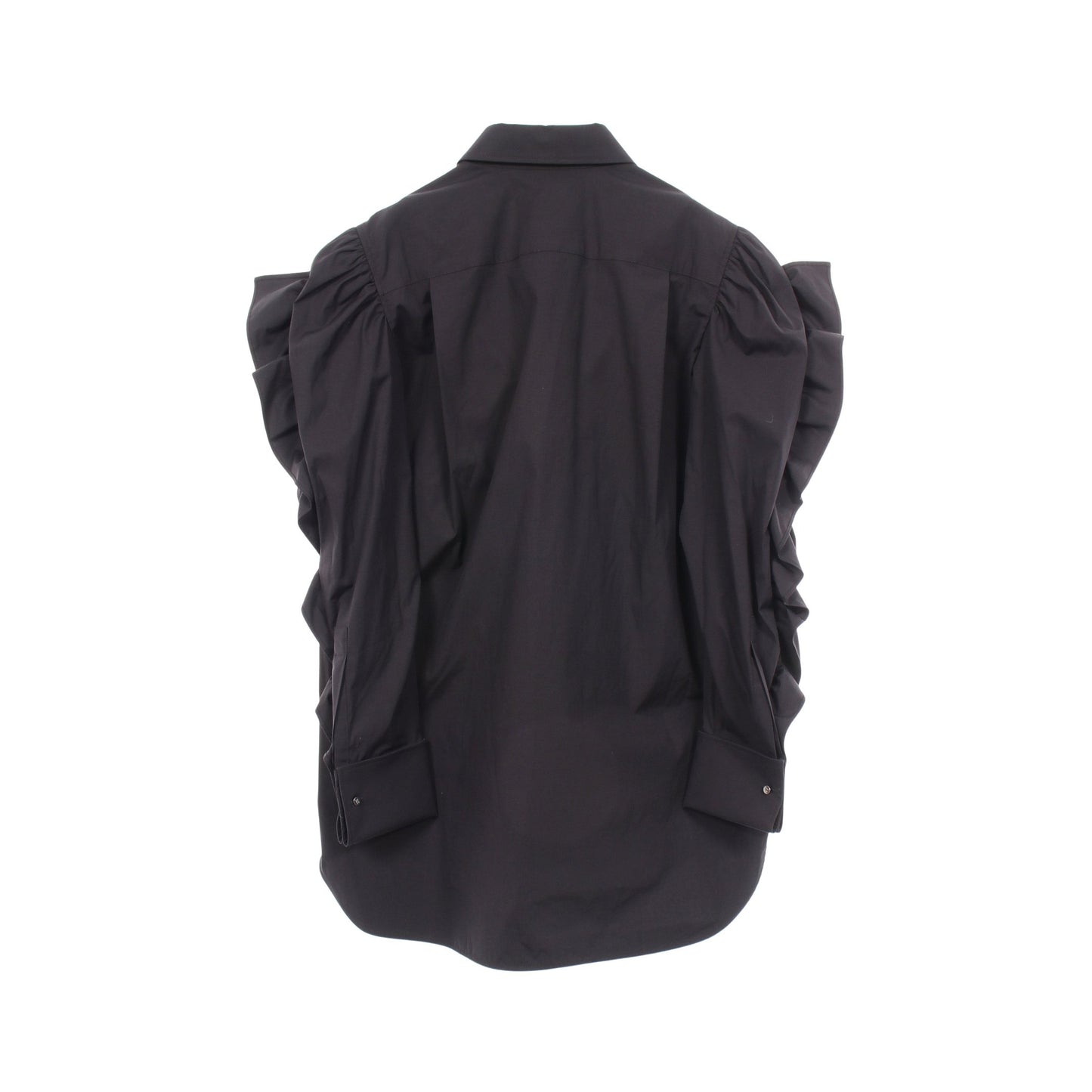 フリル 長袖 シャツ コットン ブラック マックスマーラ トップス Max Mara